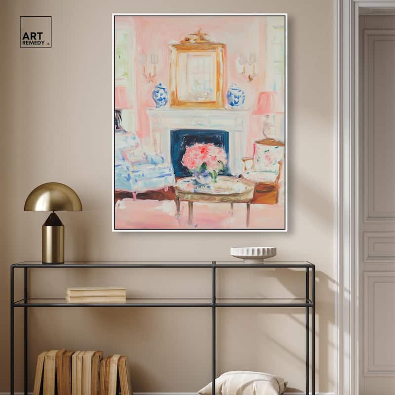 Softly Painted Space Canvas by Art Remedy