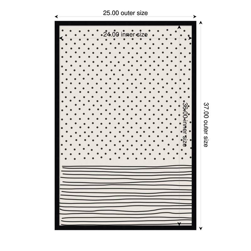 Amanti Art Framed Fabric Pinboard Minimal Line Vibes #1 by Jay Stanley Printed Bulletin Board - Board Size 24 x 36