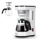 preview thumbnail 1 of 5, Commercial CHEF Coffee Maker, Drip Coffee Maker with Pour Over Filter, White