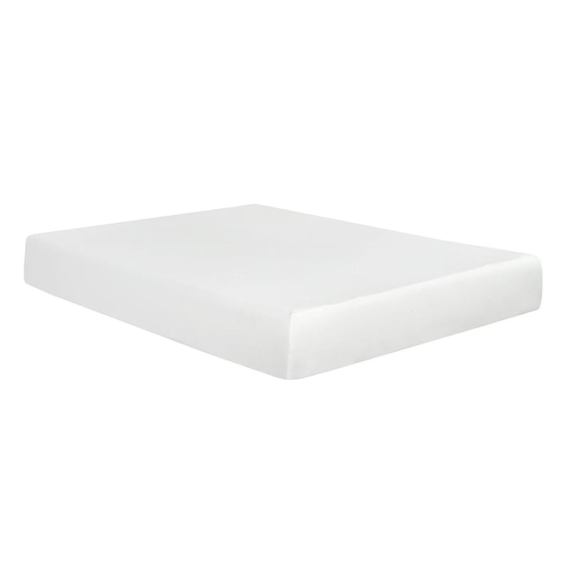 Bree 10 Inch Plush XL Twin Size Mattress with Gel Foam, Aloe Vera Infused - White - Full XL