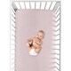 preview thumbnail 4 of 4, Mauve Girl Fitted Crib Sheet - Solid Color Pink Cotton For Boho Desert Sun Mountain Collection