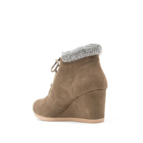 qupid wedge booties