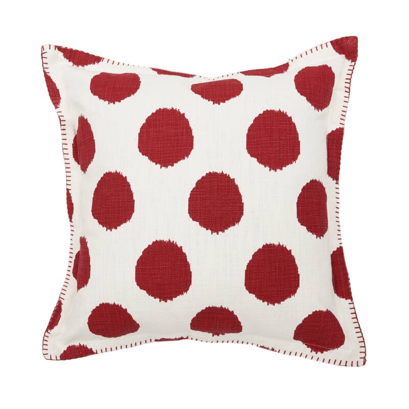20" x 20" Ruby Dot Printed Throw Pillow
