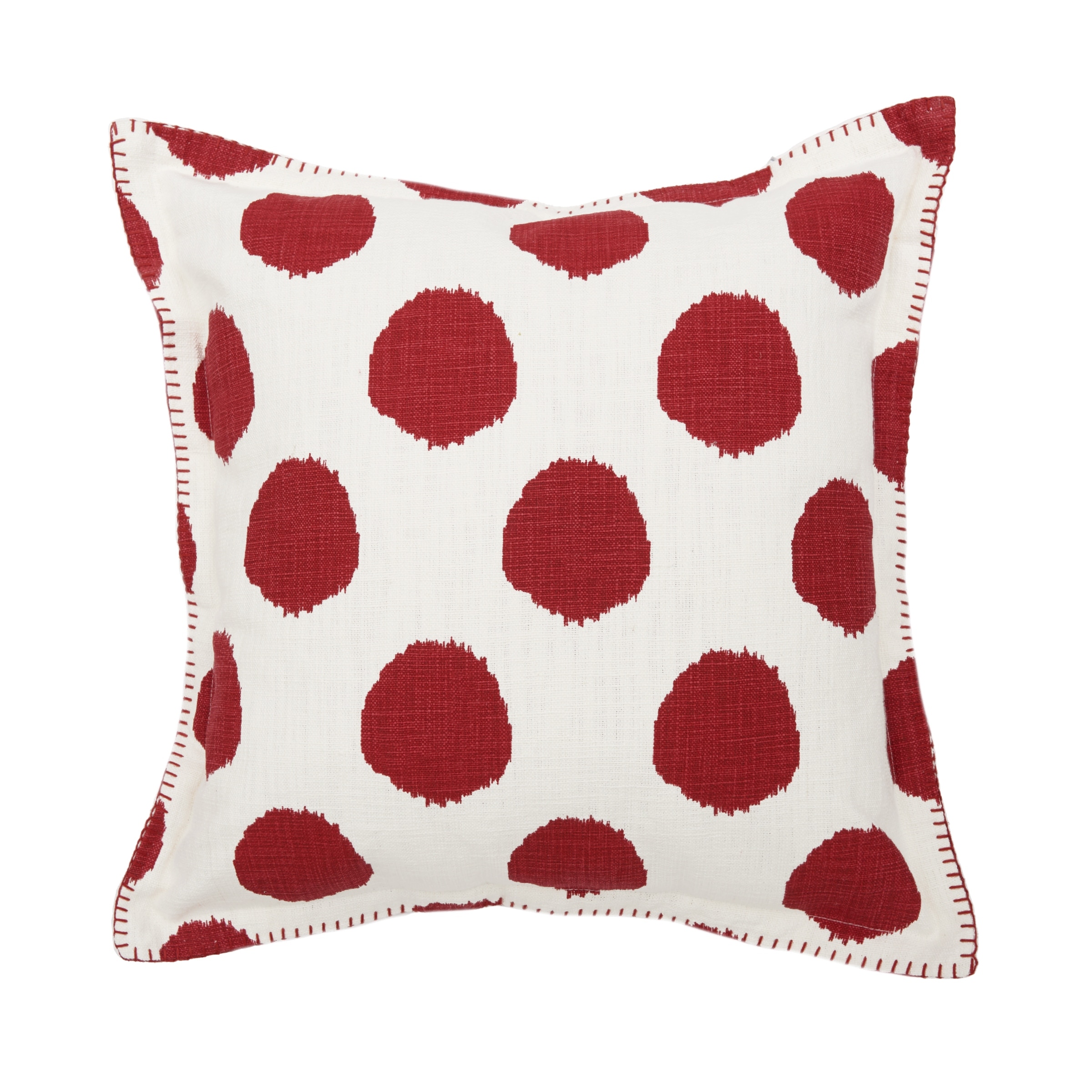 Ruby Dot Printed Throw Pillow, 20" x 20"