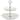 Bee & Willow White Stoneware 2 Tier Round Server
