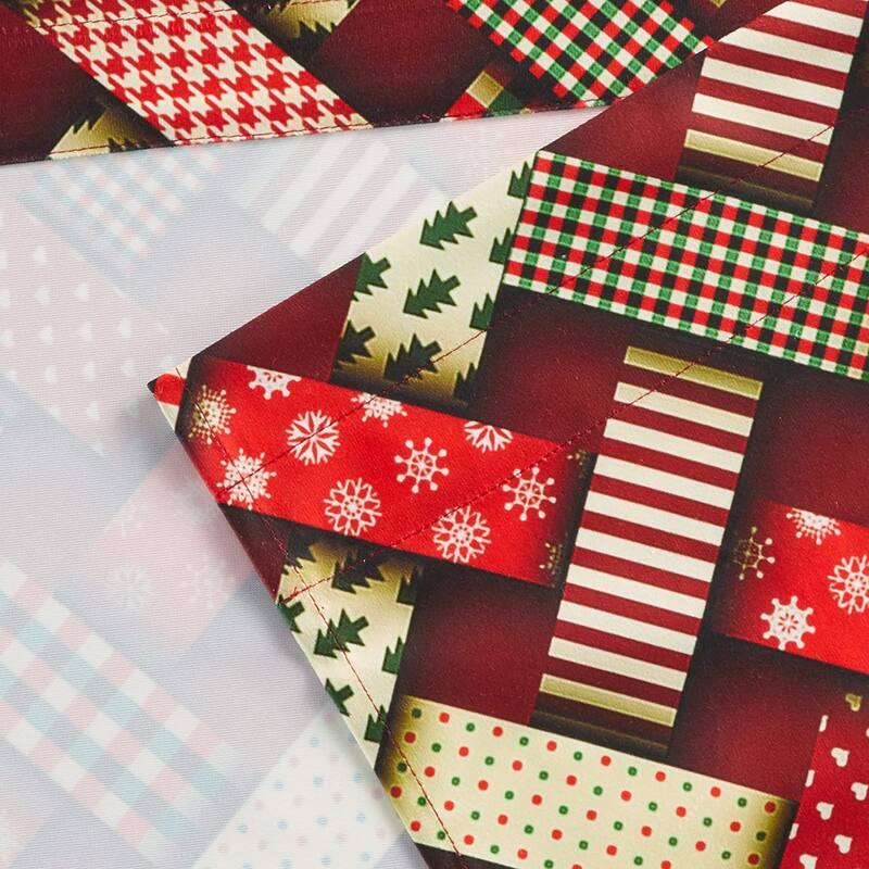 Violet Linen Seasonal Christmas Splendours Pattern, Polyester, 60" x 15", Straight, Rod Pocket Curtain Valance