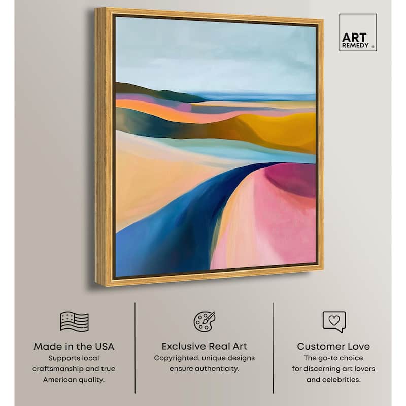 Colorful Dunes I Canvas by Art Remedy