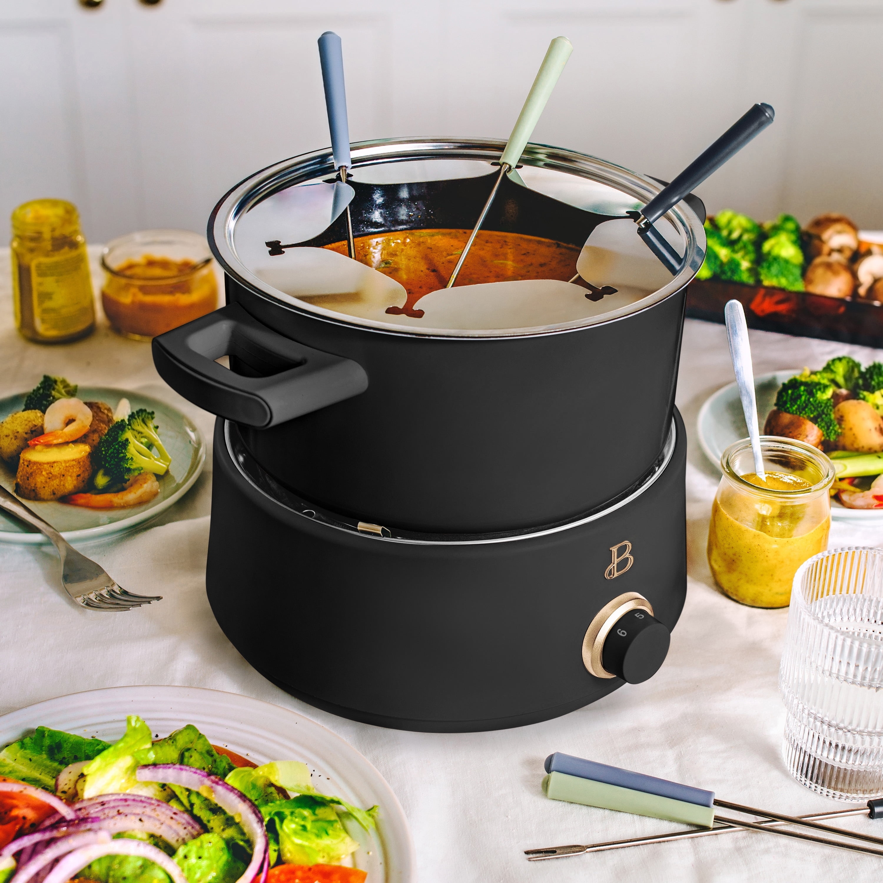 HomeCraft 8-Cup Electric Fondue Set - On Sale - Bed Bath & Beyond - 33635739