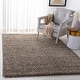 preview thumbnail 24 of 89, SAFAVIEH Evolution Shag Gwenaele Solid 1.8-inch Thick Rug 8' x 10' - Brown - Rectangle
