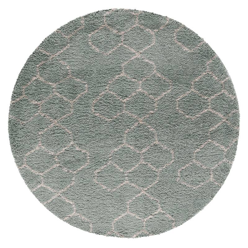 Strick & Bolton Spina Abstract Honeycomb Plush Area Rug