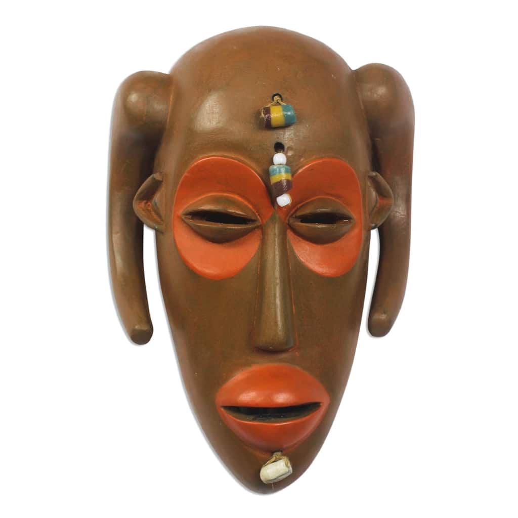 Novica Handmade Hemba African Wood Mask