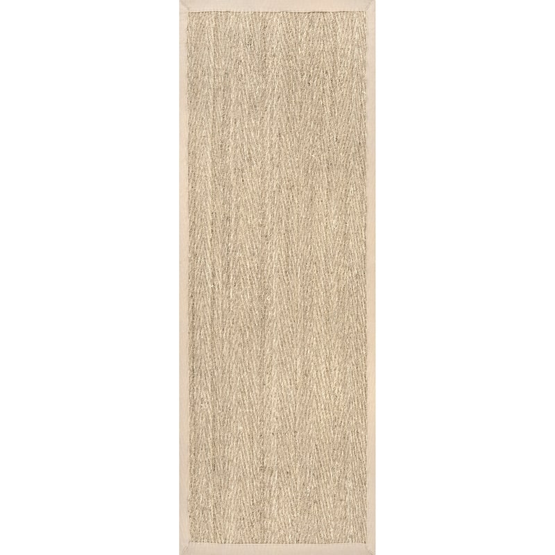 Nuloom Geometric Natural Fiber Seagrass Chevron Area Rug