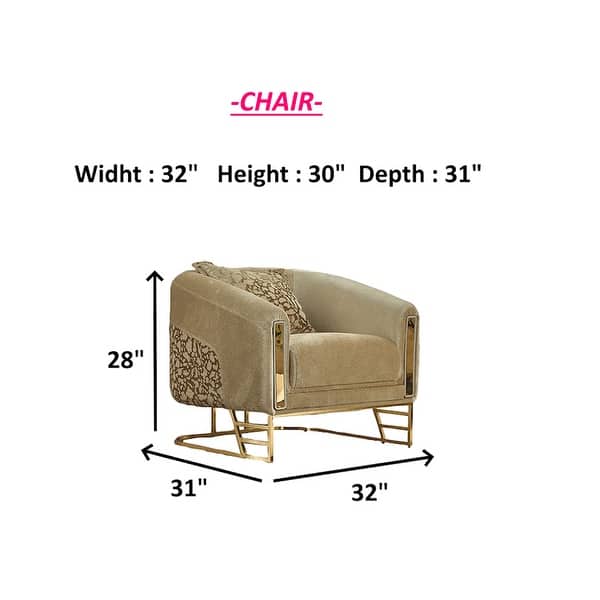 dimension image slide 1 of 4, Renillo Upholstered Velvet Accent Chair