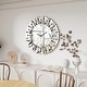 preview thumbnail 5 of 10, 31.4” Round Mirrored Wall Clock Decor Silver Glass Mirror Clock - 80cm