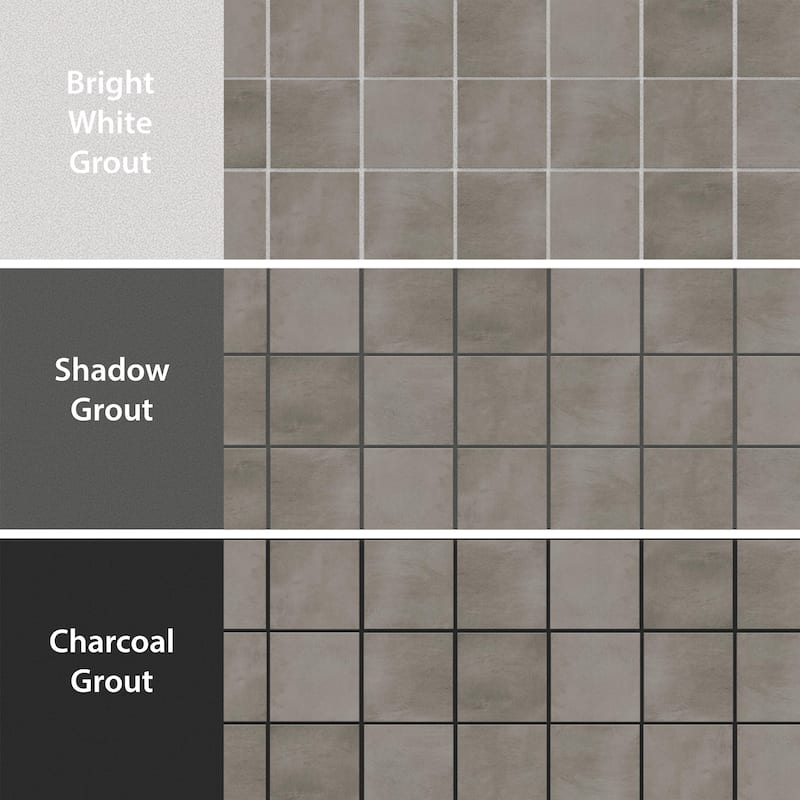 Merola Tile Laverton Taco Grafito 1-5/8" x 1-5/8" Porcelain Floor and Wall Tile