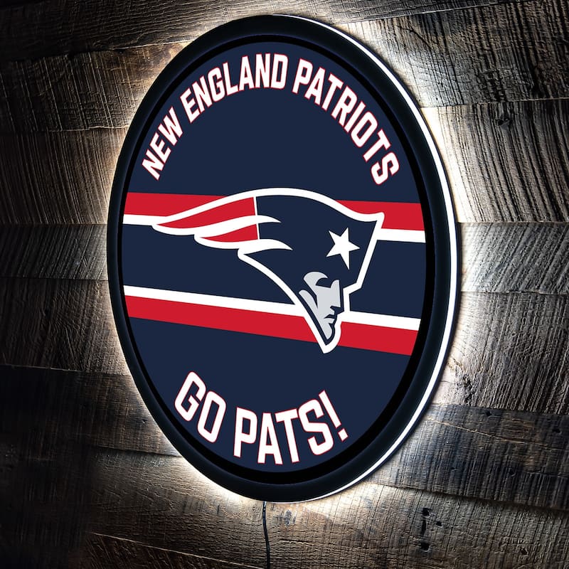New England Patriots LED Lighted Sign - Navy