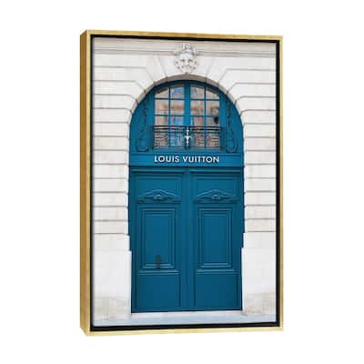 iCanvas "Louis Vuitton Door Paris Vendome" by Karen Mandau Framed Canvas Print