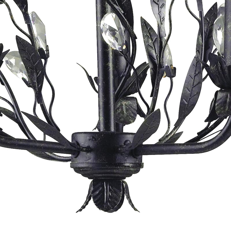 Circeo 16-inch Wide 3-Light Chandelier in Deep Rust