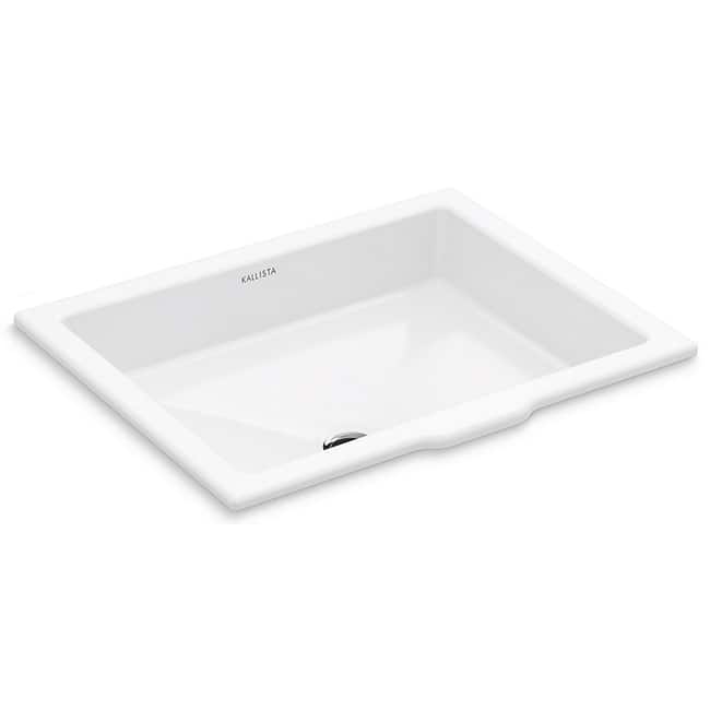 Kallista Perfect 19-13/16" Centric Rectangle Undermount Bathroom Sink