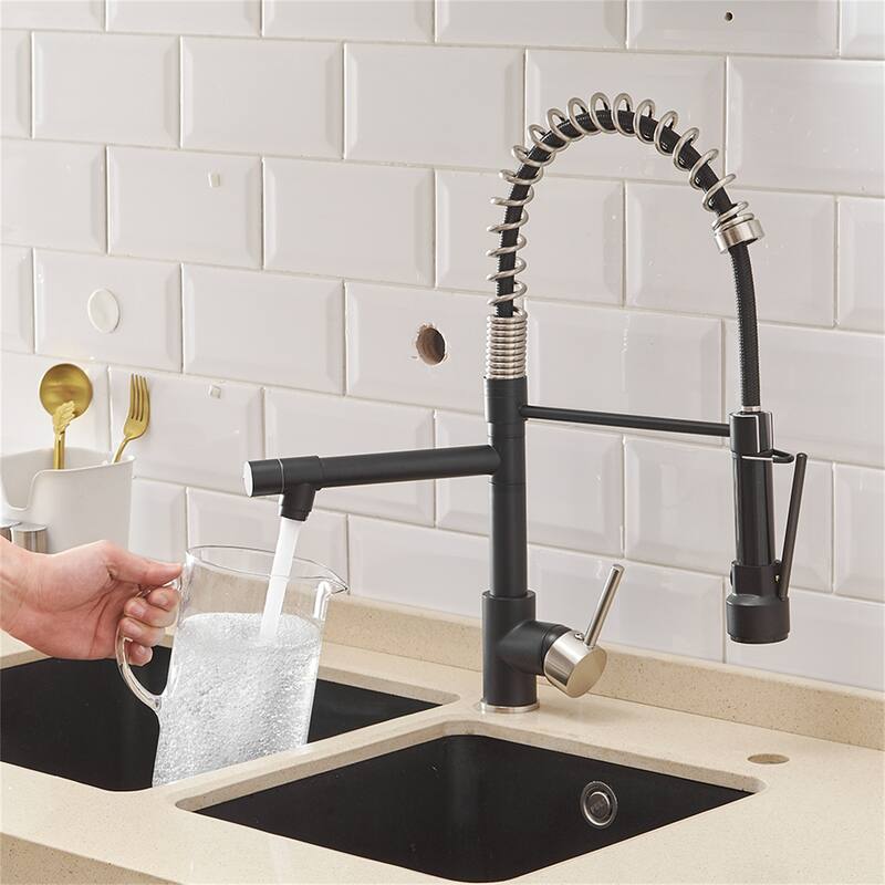 Single Handle Single Lever Kitchen Faucet with Pull Down Sprayer