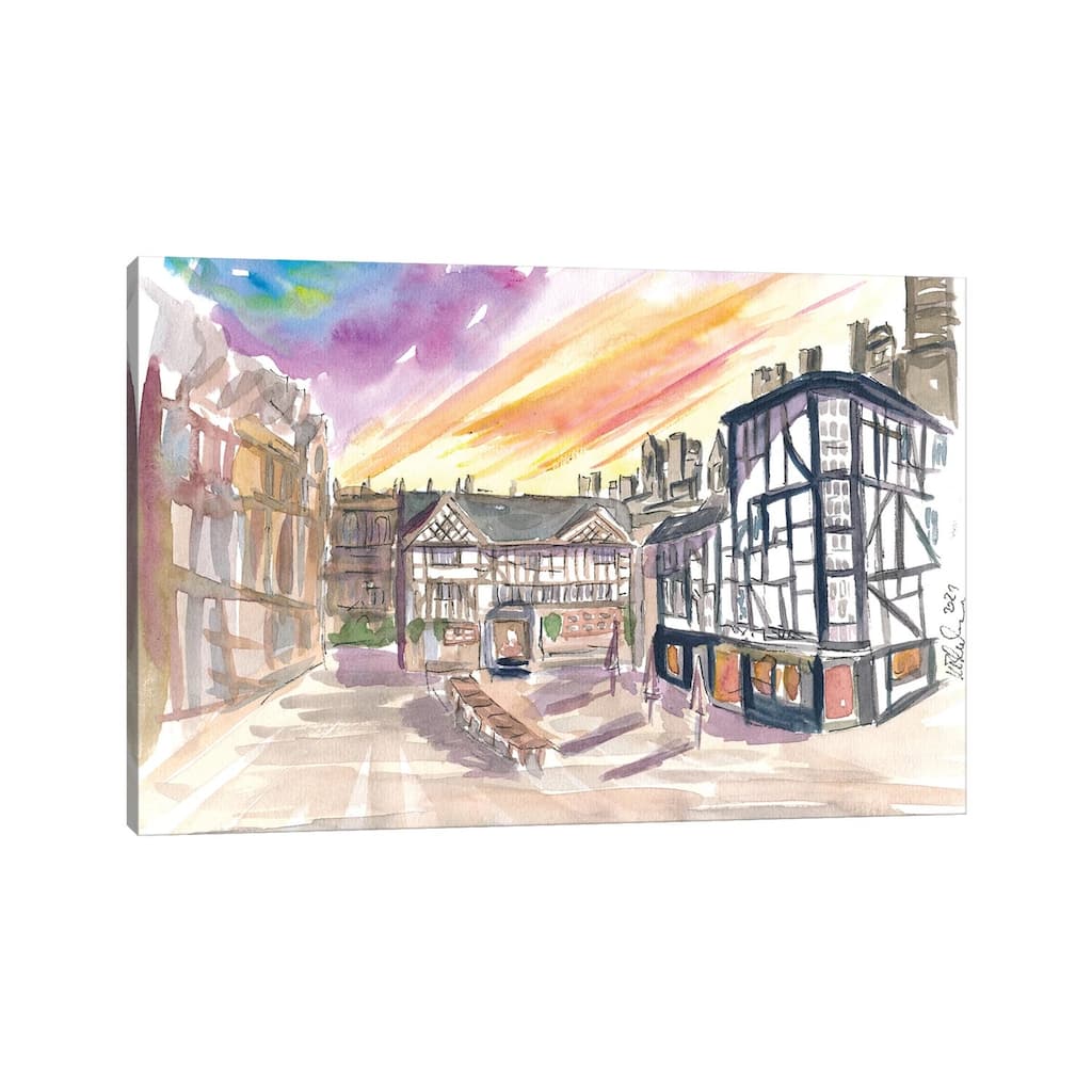 iCanvas "The Shambles Square In Manchester England" by Markus & Martina Bleichner Canvas Print