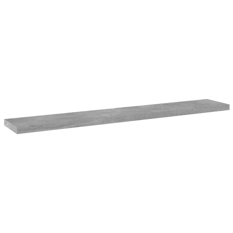 vidaXL Bookshelf Boards 8 pcs Concrete Gray 23.6"x3.9"x0.6" Chipboard