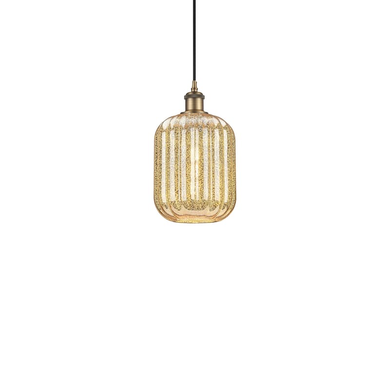 Innovations Lighting 516-1P-12-7 Preston Pendant Preston 7" Wide Mini - Brushed Brass / Mercury