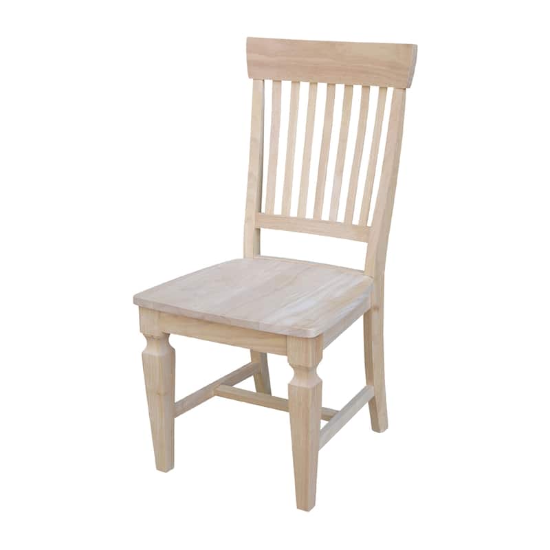 Solid Wood Vista Slat Back Dining Chairs - Set of Two