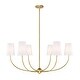 preview thumbnail 1 of 6, Shannon by Z-Lite 6 Light Chandelier in Rubbed Brass