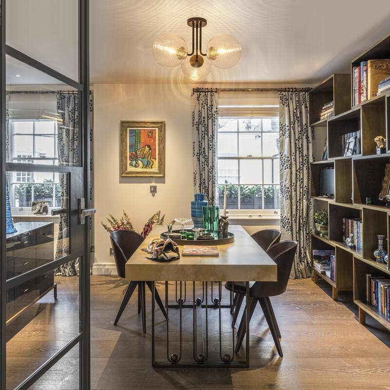 3 - Light 22'' Modern Sputnik Globe Glass Semi Flush Mount Light