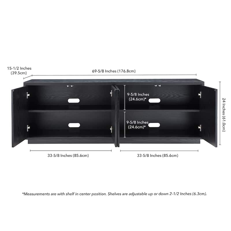 Hanson Rectangular TV Stand for TV's up to 75"