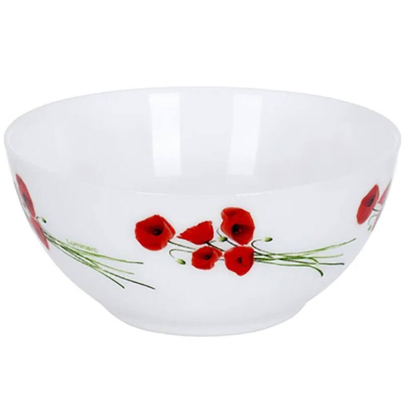 Luminarc Hypnosis Poppy Glass Dinnerware Set of 46 for 6