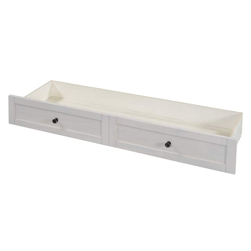 Murphy Bed with Large Drawers and USB Ports