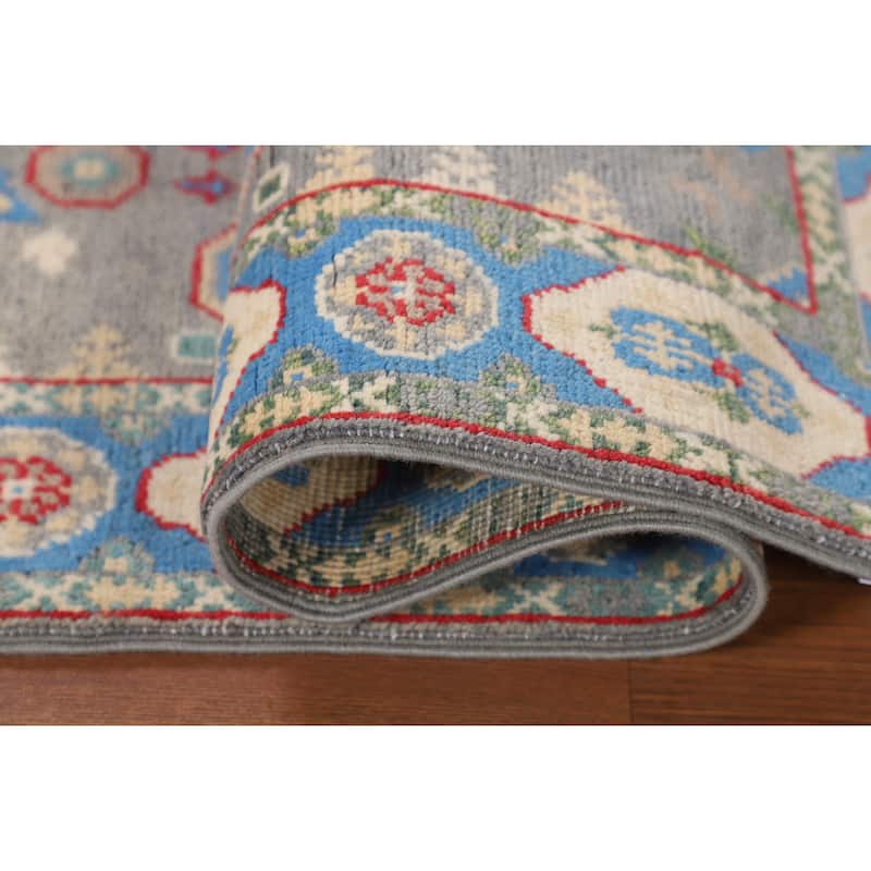 Kazak Accent Rug Handmade Traditional Foyer Wool Carpet - 2'9" x 4'0"
