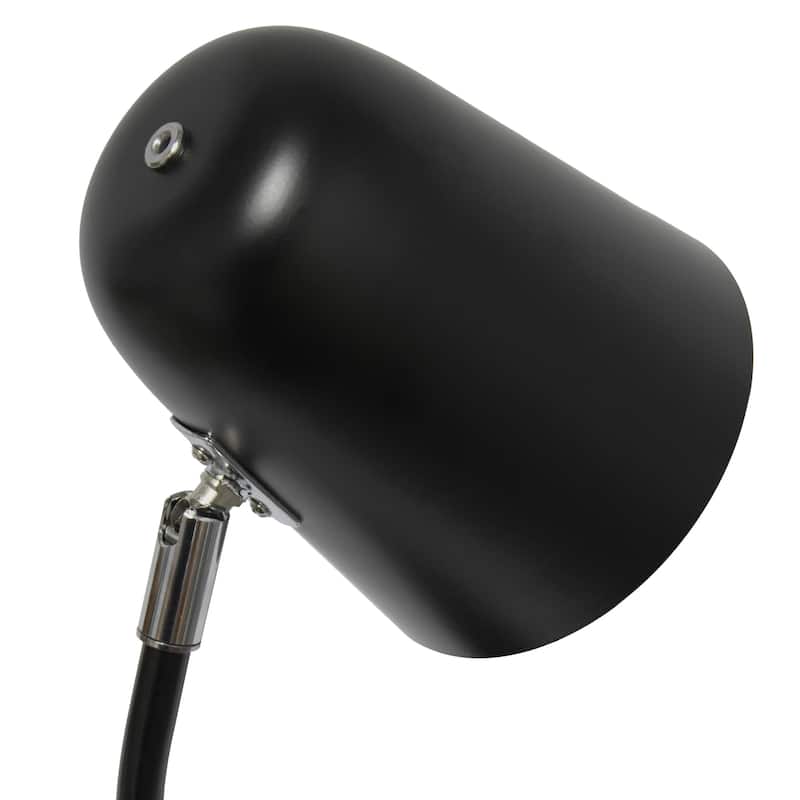 Adjustable Desk Lamp with Pen Holder - 15.75" - Black
