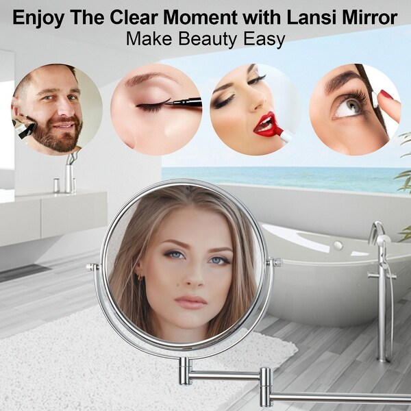 Chrome makeup mirror discount