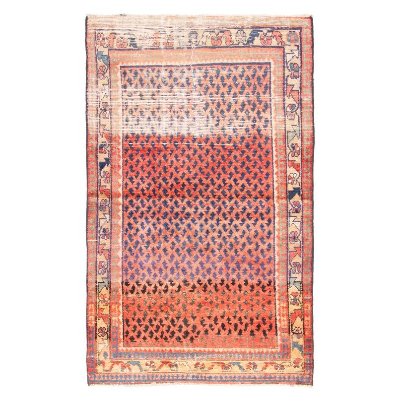 ECARPETGALLERY Hand-knotted Andelz Red Wool Rug - 3'8 x 6'0