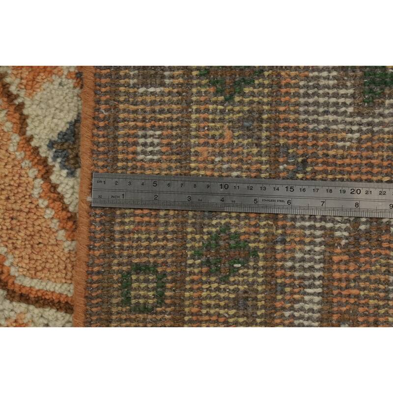 Handmade Geometric Kazak Indian Area Rug Handmade Wool Carpet - 11' 10'' X 8' 9''