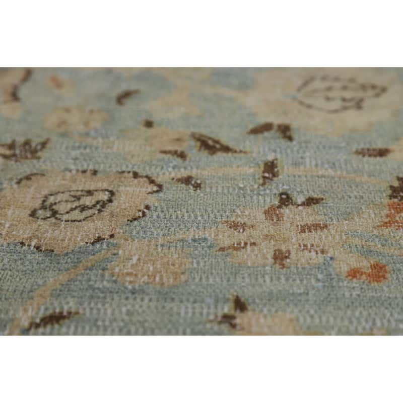 Vegetable Dye Sultanabad Persian Area Antique Rug Handmade Wool Carpet - 9'6" x 12'8"