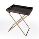 preview thumbnail 1 of 5, Emma Cross Legs Tray Table Brown - Wood