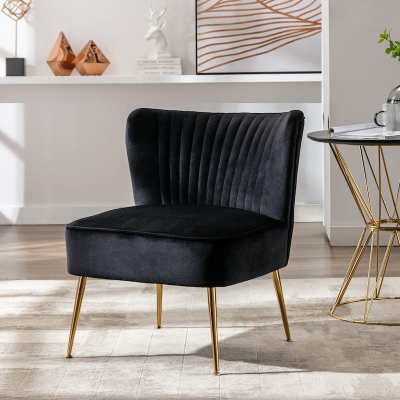 Heaven Contemporary Velvet Upholstered Accent Chair