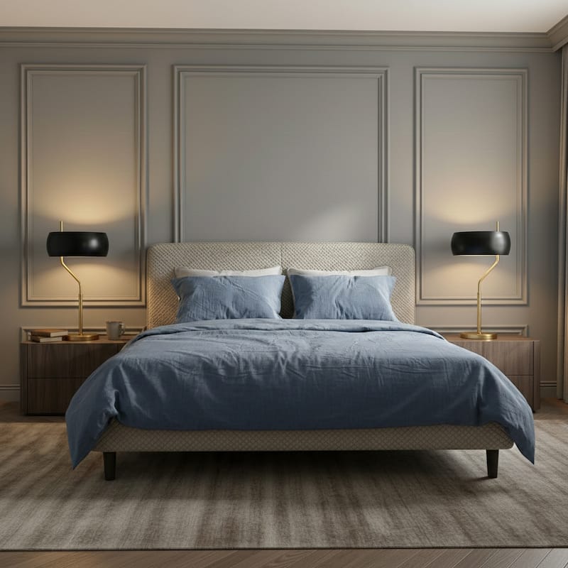 Demmex Black and Gold Table Lamp with Ceramic Fixture