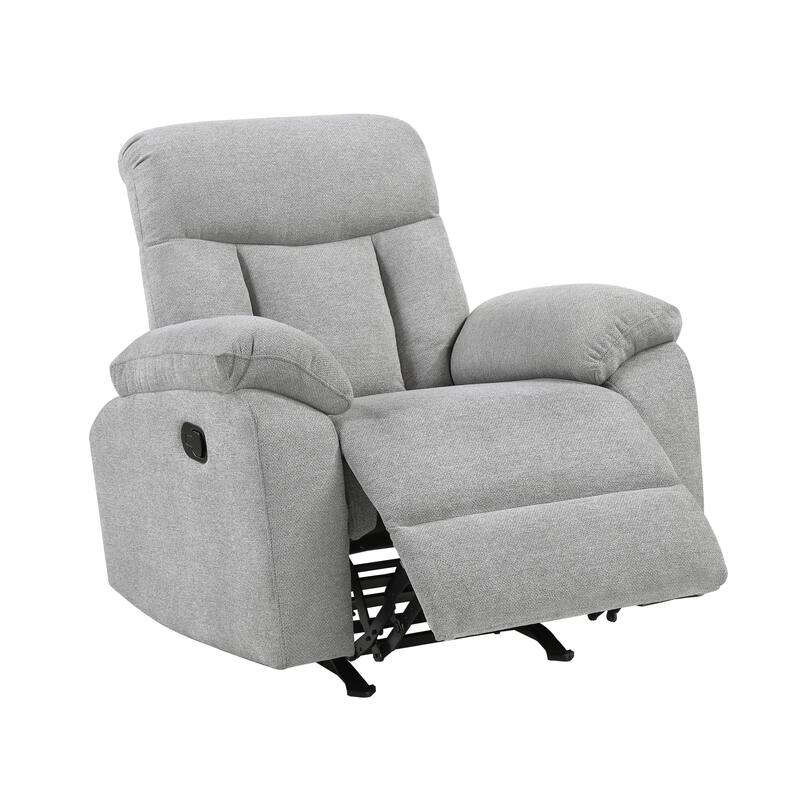 Alpina 38" Chenille Manual Rocker Recliner - Gentle Rocking Motion