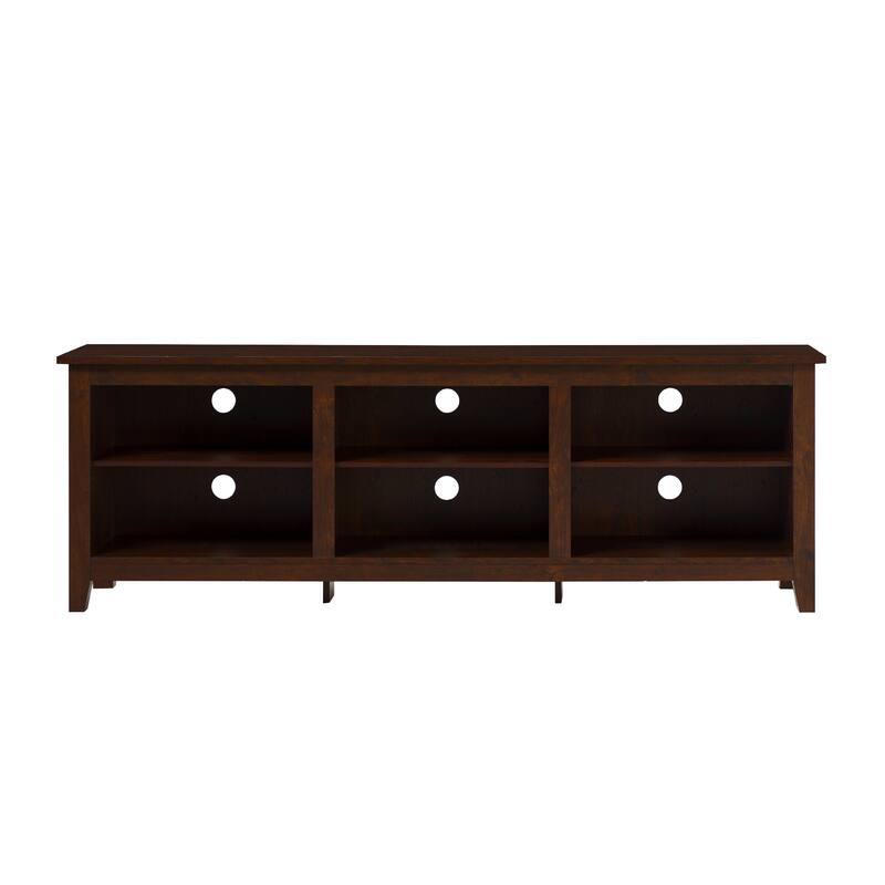 Stylish 70" TV Stand with 3 Shelves - Perfect for 80" TVs in Modern Transitional Design