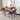 chair set with 4 chairs with curved back and cushions