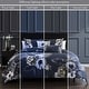 preview thumbnail 9 of 10, Bebejan Forget Me Not 100% Cotton Sateen 5-Piece Reversible Comforter Set