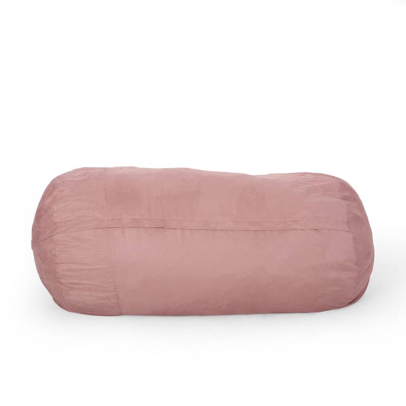 Comfortable Microfiber Cylindrical Bean With Microfiber - Pink - Large