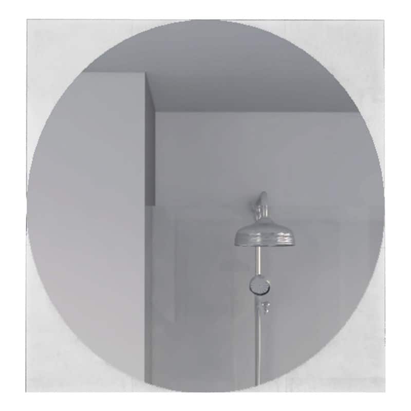 HomeRoots 24" Clear Square Framed Bathroom Over Vanity Mirror - 16