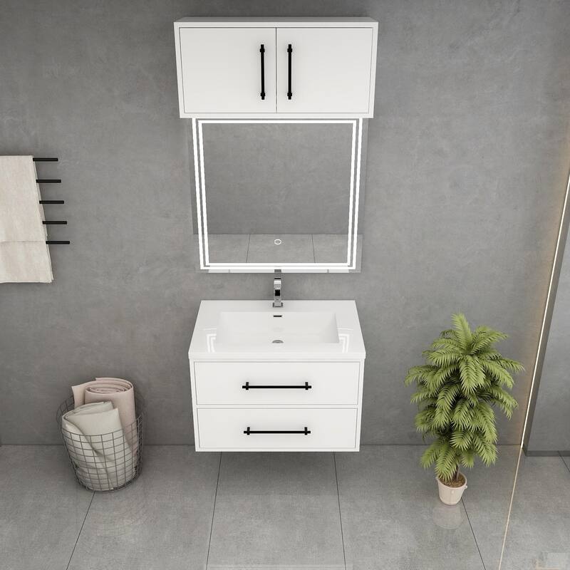 Victoria 24'' Wall-Mounted Vanity Set with Motion Sensor LED light Top Cabinet