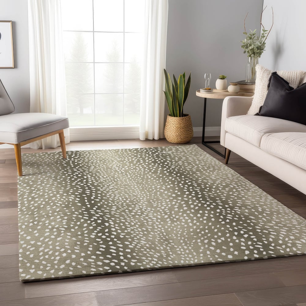 Premium Washable Super Soft Animal Print Ombre Mayfield Rug